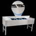 Thumbnail image #3 for Omcan USA 60-Inch Three-Compartment Underbar Sink with Left and Right Drainboards, 304 Stainless Steel