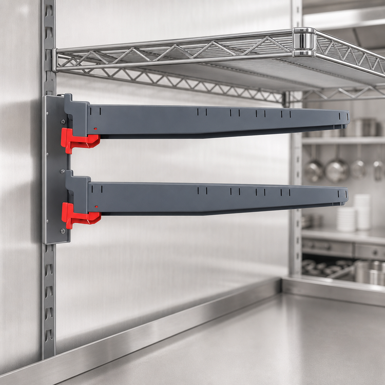 Product image #3 for Metro SmartLever 30-Inch Cantilever Shelf Arm Pair with ArmKeepers