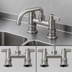 Thumbnail image #3 for equip 4-Inch Center Deck Mount Mixing Faucet with 6-Inch Swivel Gooseneck