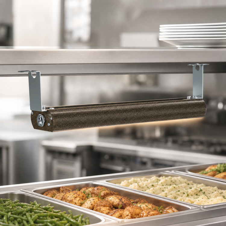 Product image #3 for Vollrath 42 Inch Low Profile Unlighted Strip Heat Lamp with Remote Toggle Switch