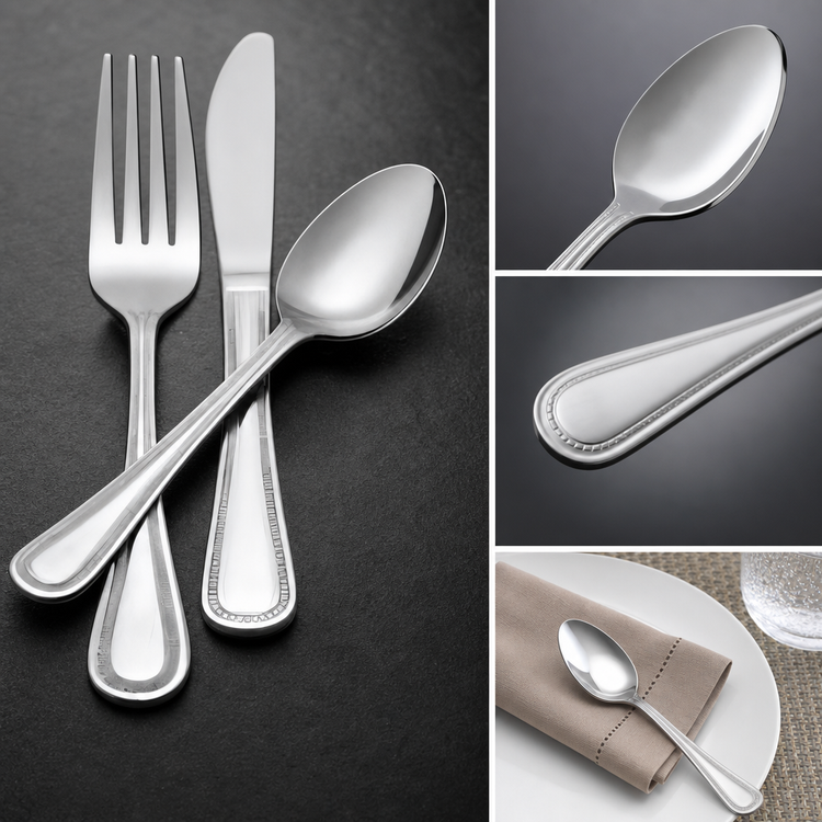 Product image #3 for Plaza Heavy Weight Teaspoon, 18/0 Stainless Steel, Mirror Finish