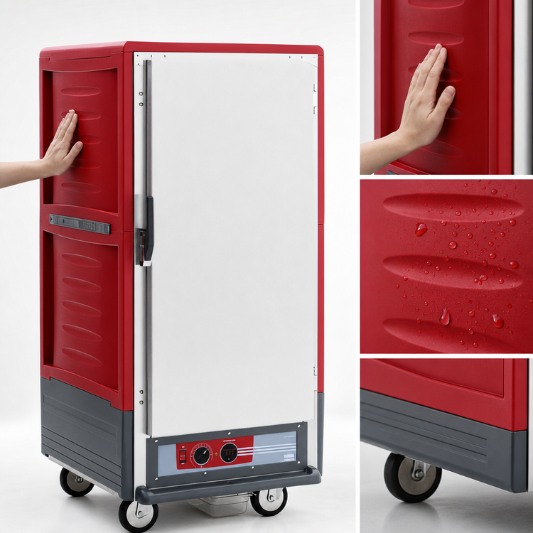 Product image #3 for Metro C5 3 Series 3/4 Height Low-Watt Heated Holding Cabinet with Solid Door and Universal Slides
