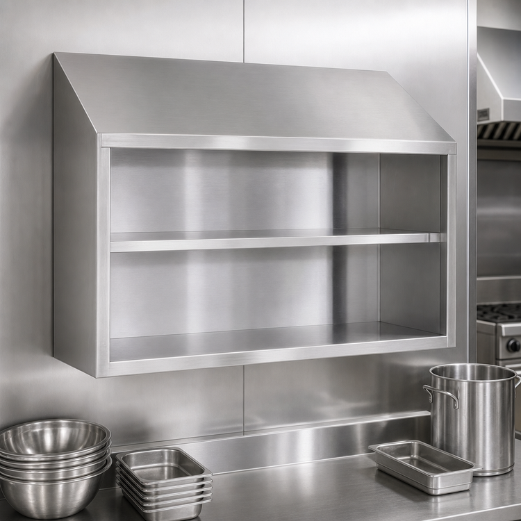 Product image #3 for Eagle Group WCO-84 84-Inch Open Front Stainless Steel Wall Cabinet