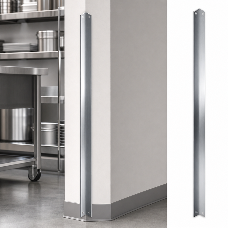 Product image #3 for 120 Inch Stainless Steel Corner Guard with Adhesive Backing