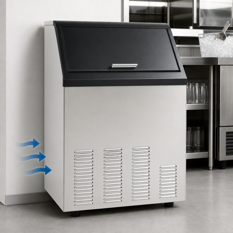 Product image #3 for Maxx Ice MIM120 Self-Contained Air-Cooled Full Dice Ice Maker With 35 lb Bin