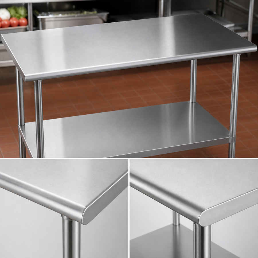 18/400-Series Stainless Steel Reinforced Top