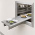Thumbnail image #3 for Pass-Thru Built-In Stainless Steel Shelf with Wall Bracket, 132 Inch W x 24 Inch D