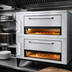 Thumbnail image #3 for Marsal SD-1048 Stacked Double Deck Gas Pizza Oven with Brick Decks