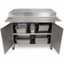 Thumbnail image #3 for Stationary Modular Stainless Steel Serving Counter with Hinged Door and 12-1/2-Inch Tray Shelf, 60 x 30 Inches