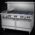 Thumbnail image #3 for Garland G Starfire Pro 60-Inch Gas Restaurant Range with 8 Open Burners, 12-Inch Griddle and 2 Standard Ovens