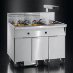 Thumbnail image #3 for Imperial (Middleby) IFSCB350ET Triple-Battery Electric Floor Fryer, 3 x 50-lb Tanks, Built-In Filter and Dump Station