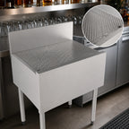 Thumbnail image #4 for Perlick Corporation Top Shelf TS27DB Freestanding Stainless Steel Underbar Drainboard, 27-Inch Wide, 6-Inch Backsplash
