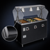 Thumbnail image #3 for Vollrath 2-Series Affordable Portable 3-Well Mobile Hot Food Station Deluxe with Buffet Breath Guard and Open Storage Base