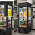 Thumbnail image #3 for True 1-Section Glass End Merchandiser Refrigerator with Hinged Door, Black