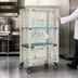 Thumbnail image #3 for MetroMax Q Mobile Wire Security Cage on Dolly, 63-1/8 x 28-1/16 x 68-1/2 Inches, No Intermediate Shelves