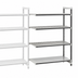 Thumbnail image #3 for Cambro Camshelving Elements XTRA 4-Shelf Stationary Add-On Polymer Shelving Unit, 18
