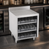 Thumbnail image #3 for Krowne Silver Series Floor Model Bar Glass Storage Cabinet with Drainboard Top, 3-Rack Capacity, 24-Inch Wide