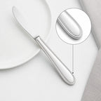 Thumbnail image #4 for Winco Flute 0019-08 9-Inch Heavyweight Dinner Knife, 18/0 Stainless Steel, Mirror Finish Case of 25