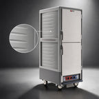 Thumbnail image #3 for Metro C5 Insulation Armour C539-CDS-L-GY Full-Height Mobile Heated Holding & Proofing Cabinet, Dutch Doors, 35-Pan, 120V
