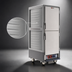 Thumbnail image #3 for Metro C5 3 Series Insulation Armour Full-Height Mobile Heated Holding & Proofing Cabinet, Gray, Dutch Solid Doors, 35-Pan Capacity