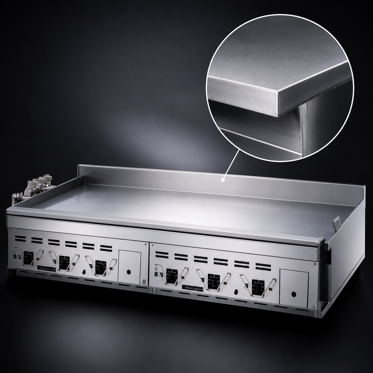 Product image #3 for Garland Master CG-60R 60-Inch Countertop Gas Rear Drain Production Griddle