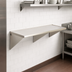 Thumbnail image #3 for Wall-Mount 14-Gauge 304 Stainless Steel Work Table with 4-1/2-Inch Backsplash and Box Marine Edge, 48 x 30 Inches
