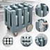 Thumbnail image #4 for Cambro DC575 6-Column Dish Caddy Cart for 5-3/4-Inch Plates