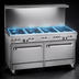 Thumbnail image #3 for Southbend Ultimate 60-Inch Gas Restaurant Range with 4 Burners, 36-Inch Griddle, Standard Oven, and Convection Oven