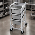 Thumbnail image #3 for Channel Lifetime Tough AXD503L Heavy-Duty Aluminum 3-Lug End-Load Lug Rack with 5-Inch Swivel Casters