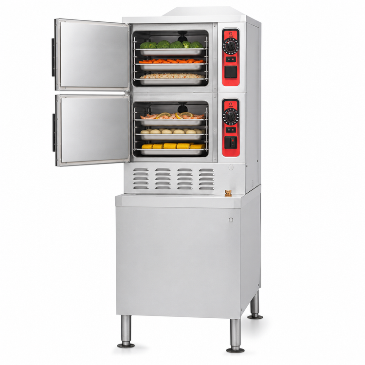 Product image #4 for Vulcan C24GA6 24-Inch Gas Convection Steamer on Cabinet Base, 2 Compartments, 6 Pan Capacity