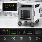 Thumbnail image #4 for Metro HotBlox™ HBCN4-DC-UC Narrow 4-Pan Undercounter Insulated Holding Cabinet with Clear Door and Digital Touchscreen Controls