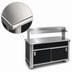 Thumbnail image #3 for Atlas Metal BLU-5-BU Buffet Style Mobile Utility Unit Serving Counter, 77.5 Inches Long