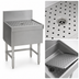 Thumbnail image #3 for Spec-Bar Stainless Steel Sink Workboard with Perforated Insert and Drain, 12 x 24 Inches