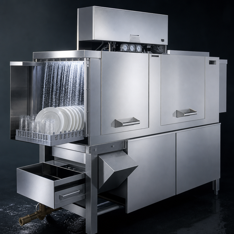 Product image #3 for American Dish Service ADC-66 High Temperature Left-to-Right Conveyor Dishwasher