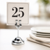 Thumbnail image #3 for American Metalcraft Chrome Harp Weighted Number Stand with Round Stainless Steel Base, 4 Inch