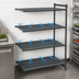 Thumbnail image #3 for Cambro Camshelving Basics Plus 4-Tier Vented Add-On Polymer Shelving Unit, 21 x 30 x 84 Inches, Brushed Graphite