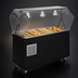 Thumbnail image #3 for Portable 4-Pan Refrigerated Cold Food Pan Buffet Station with Clear Acrylic Breath Guard and Lights