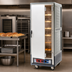 Thumbnail image #3 for Metro C5 3 Series Full-Height Mobile Moisture Heated Holding & Proofing Cabinet with Solid Door and Fixed Wire Slides, Gray