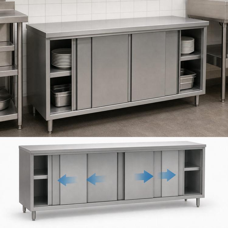 Product image #3 for Eagle Spec-Master 84-Inch Wide Plate Cabinet with 4 Sliding Doors