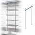 Thumbnail image #3 for Quantum 24-Inch Chrome-Plated Intermediate Overhead Track Shelving Kit