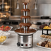 Thumbnail image #3 for Omcan 4-Tier Tabletop Chocolate Fountain, 8.8 lb. Capacity, Polished Stainless Steel