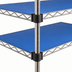 Thumbnail image #3 for QuadPlus Solid Polymer Shelf Mat, 72 x 21 Inches, Blue with Gray Epoxy Wire Frame