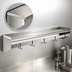 Thumbnail image #3 for Eagle Group 96-Inch W x 18-Inch D Wall-Mounted Stainless Steel Wall Shelf with Pot Rack
