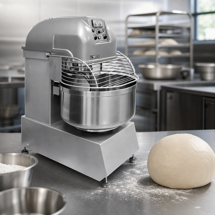 Product image #3 for Hobart HSL300 300 lb. Fixed-Bowl Spiral Dough Mixer, 208V/3-Phase