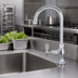 Thumbnail image #3 for OptiFlow Heavy Duty Lead-Free Single Valve Deck Mount Pantry Faucet with 8-Inch Gooseneck Spout
