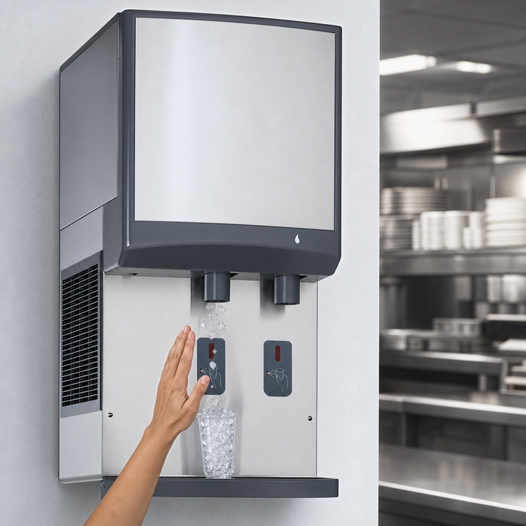 Product image #3 for Symphony Plus 25HI414A-S0-00 Wall Mount Ice and Water Dispenser with 425 lb. Chewblet Ice Production
