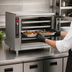Thumbnail image #3 for FWE Handy Line Countertop Side-Loading Heated Cabinet for 5 Full-Size 18 x 26 Pans with Reversible Lexan Door