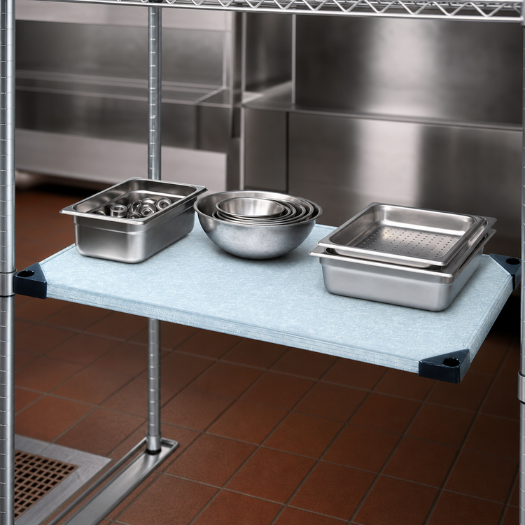 Product image #3 for Quantum 30-Inch W x 18-Inch D Solid Shelf, 18-Gauge Galvanized Steel