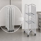Thumbnail image #4 for Channel Manufacturing 425AN Mobile Nesting Aluminum End-Load Bun Pan Rack, 9 Full-Size or 18 Half-Size Pan Capacity