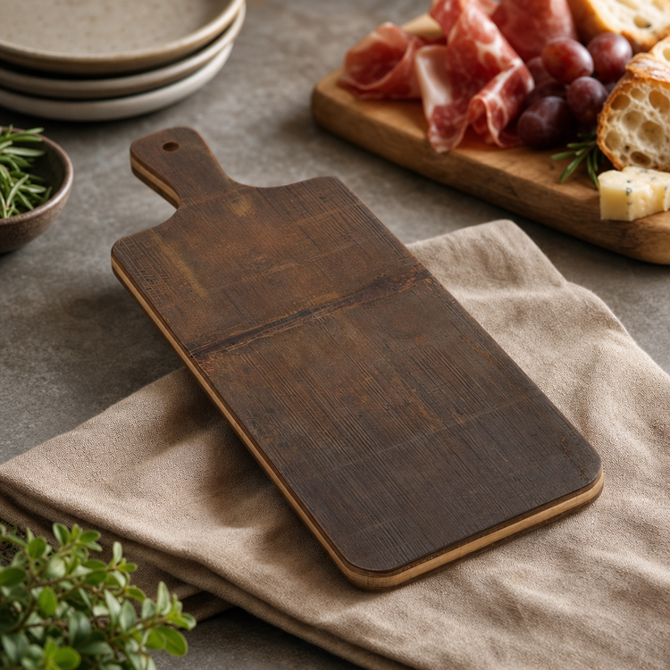 Product image #3 for American Metalcraft BWBL 15 x 7-Inch Rectangular Carbonized Bamboo Serving Peel with Handle
